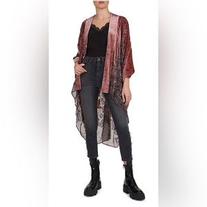 NWT The Kooples - Poetic Burn-Out Kimono